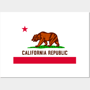 California Republic State Flag Posters and Art